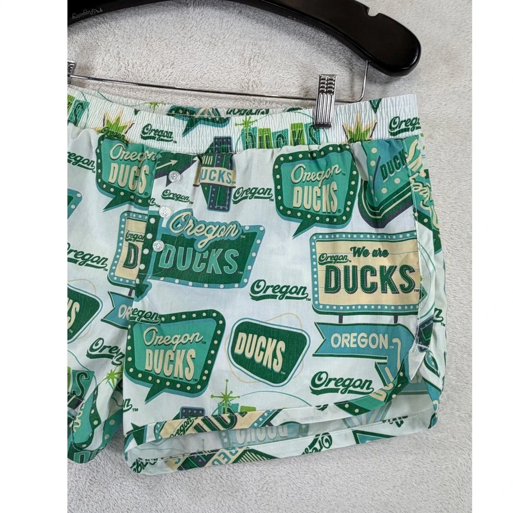 Concepts Sport Oregon Ducks Sleep Shorts Mens Large Green Retro Neon Sign Boxer